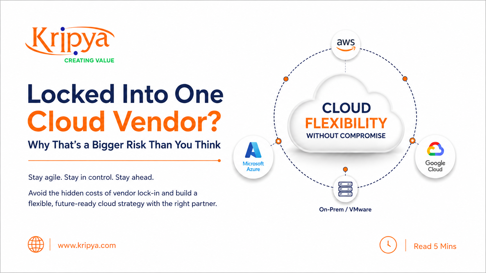 Cloud Vendor Lock-In: Risks & How to Avoid It | Kripya Solutions